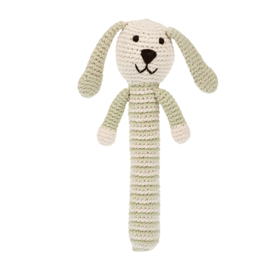 Pebble Bunny Knitted Rattle