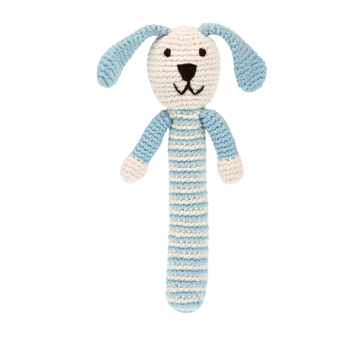 Pebble Bunny Knitted Rattle